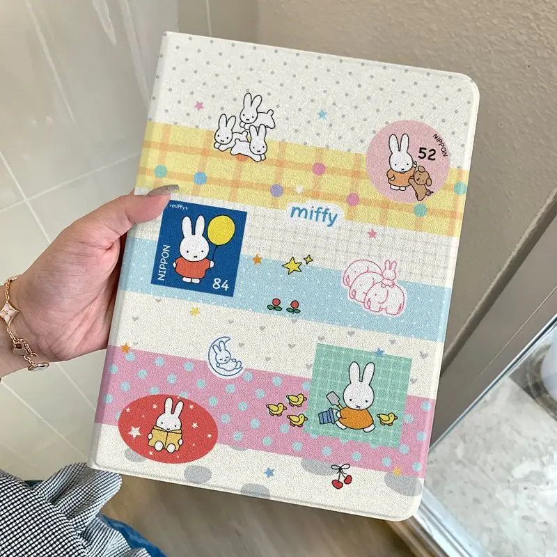 

Cute Miffy Be Suitable for Apple 10.9 Inches Flat Protective Shell 10.2 Inches Air7 Ipad Mini6 Lovely Delicate New Style Kawaii