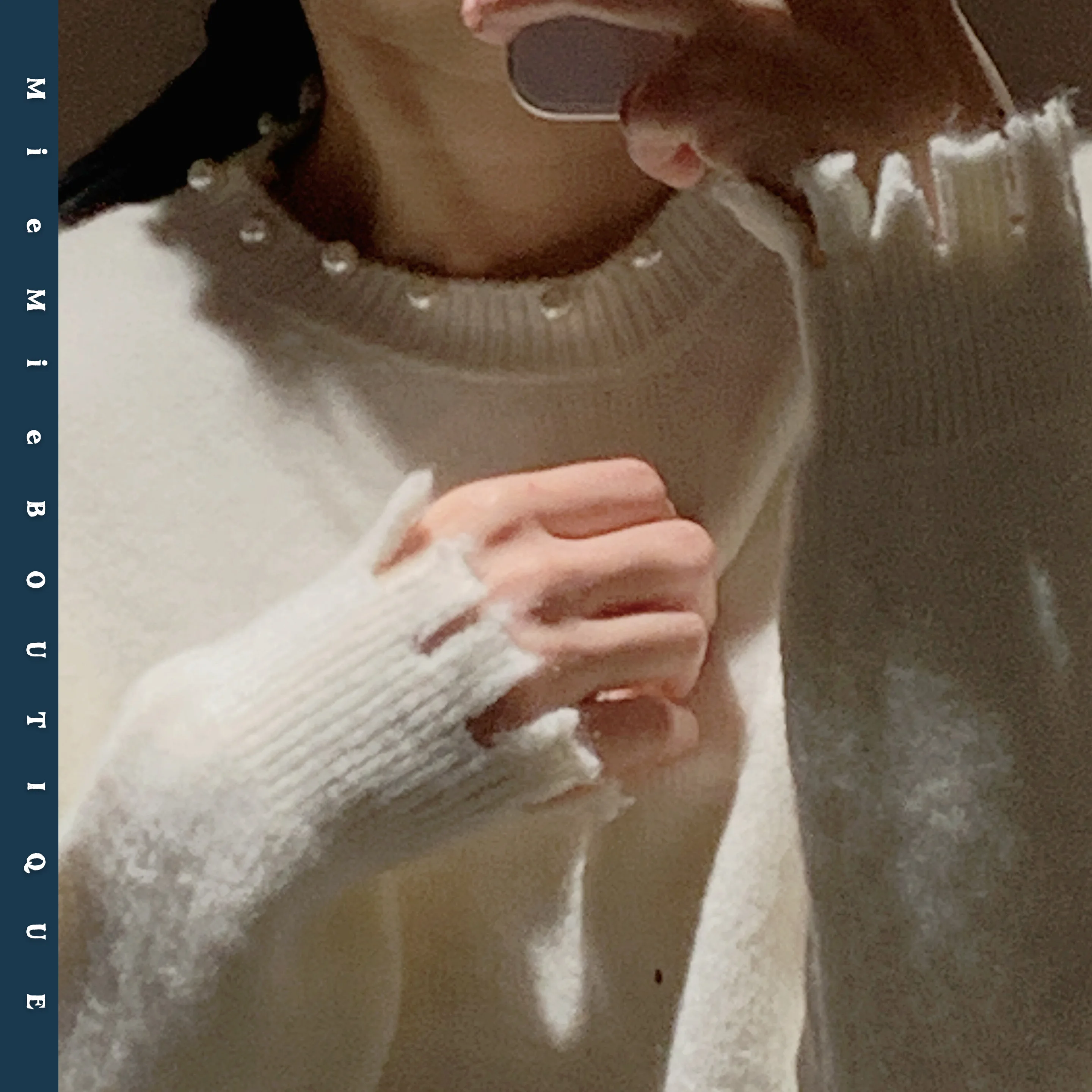 

Мягкий уютный однотонный вязаный свитер круглый Ne Furry Sve Design Turtlene Long Sve осень-зима женская мода