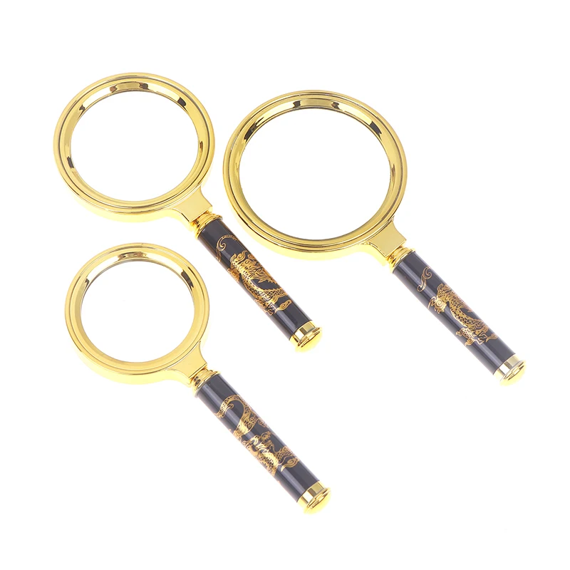 1 قطعة 60/70/80 مللي متر عدسة مكبرة 6X 7X 8X عدسة مكبرة يدوية مع مقبض للمنزل تعلم القراءة والعثور على الأخطاء