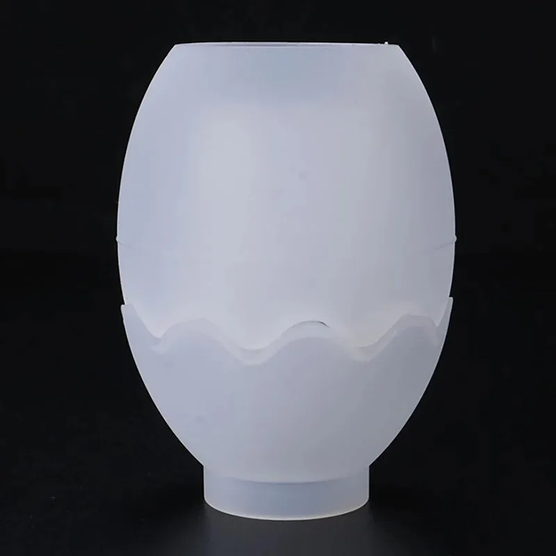 Forma de ovo vela jar molde caixa criativa molde de silicone com tampa ovo vela copo gesso gotejamento molde diy artesanato fazendo decoração de casa