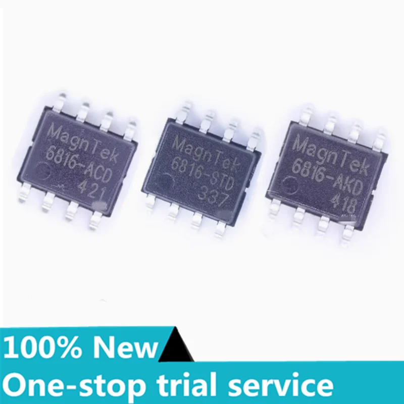 2-50PCS %New stock MT6816CT-STD MT6816CT-ACD MT6816CT-AKD 6816 SOP-8 Magnetic Angle 14-bit high precision Angle encoder chip