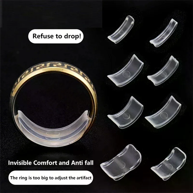 Ring Size Reducer Tools Spiral Spring Based Rings Adjust Invisible Tightener Fixed Loose Ring Size Ring Reduction Pad Essential