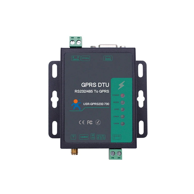 USR-730 Industrieel GPRS-modem Rs232 485 GPRS GSM-modem Flow Control RTS/CTS ondersteund