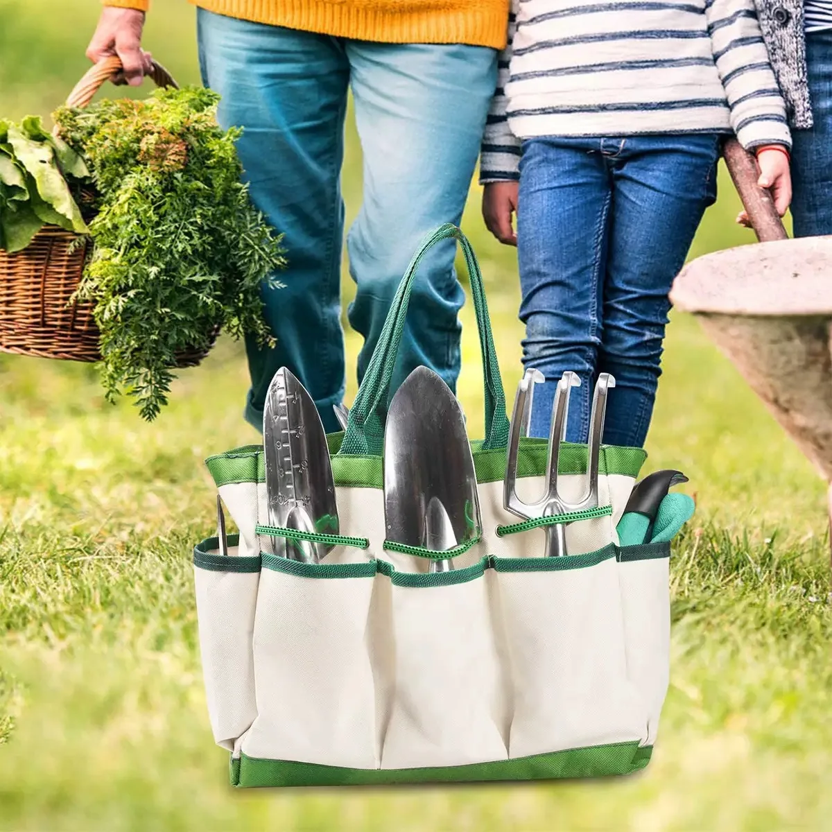 الجملة أداة حديقة متعددة الوظائف مجموعة 11 قطعة أدوات تشذيب سبائك الألومنيوم اليدوية