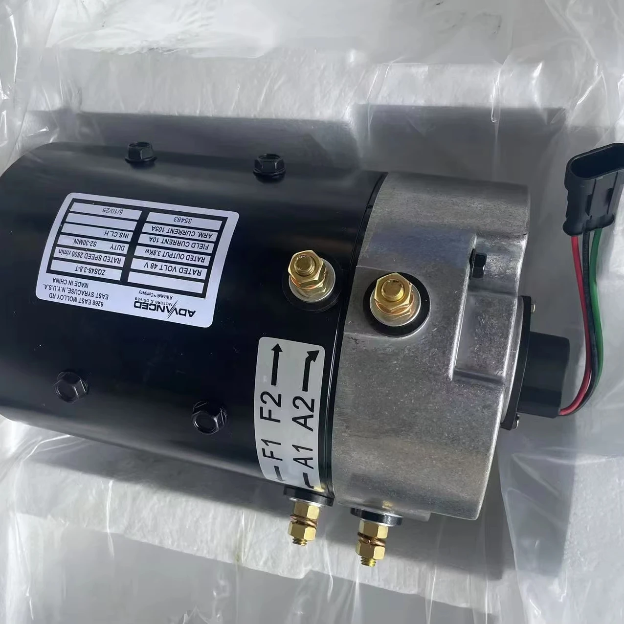 ad-vanced dc motor ZQS48-3.8-T 48V 3800W golf car motor for club car e-zgo ev conviersion kit