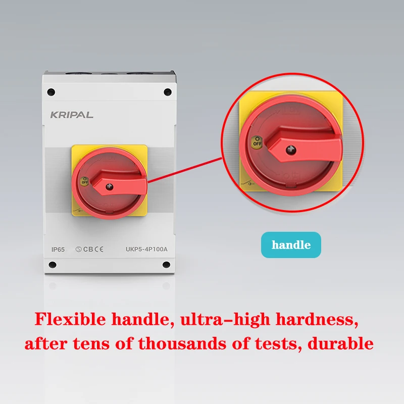 16A Isolator Switch IP65 Rotary Electrical waterproof AC Switch 3P/4P Disconnector Switches ON OFF with CE