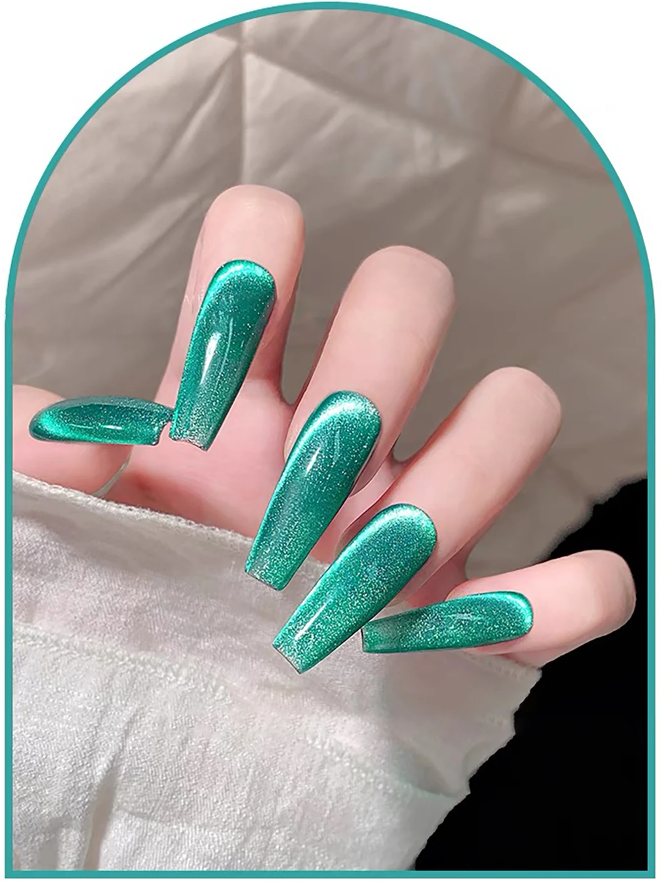 WS 1-20Pcs Melbourne Cat Eye Enamel Explosion Flash Nail Polish 2025 New Mint Mambo Turquoise Cat Eye Gel Nail Art Nail Supplies