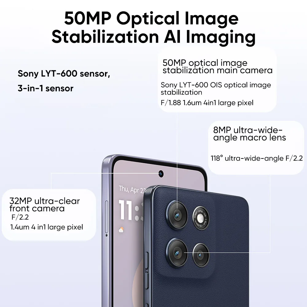 هاتف موتورولا G100 Pro الذكي Snapadragon8s Gen3 6.9 بوصة LTPO 50MP 45W شاحن سريع 4300Mah 15W لاسلكي