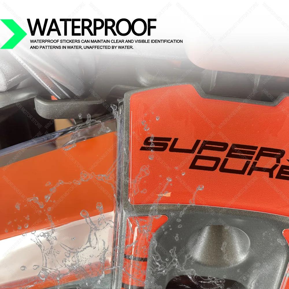 สติกเกอร์ป้องกันกันน้ำสำหรับมอเตอร์ไซค์สำหรับ1290 R Super Duke 2022-2023สติ๊กเกอร์ป้องกันไฟหน้า3D สติกเกอร์ป้องกันเรซิ่นอีพ็อกซี่