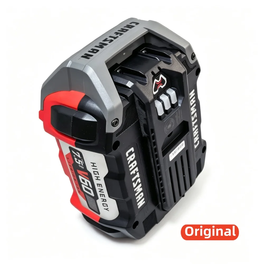 2.5 7.5Ah for CRAFTZMAN 60V for Stanley 60V for Cub Cadet 60V Electric Green Hedge Machine Lawn Mower Oil Chain Saw Tool Battery