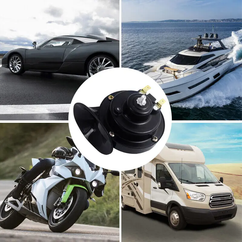 

1pc Motorcycle Dual Tone Snail Electric Air Horn Siren 12V 300DB Super Loud For Car Motorcycle Truck Car Accessories