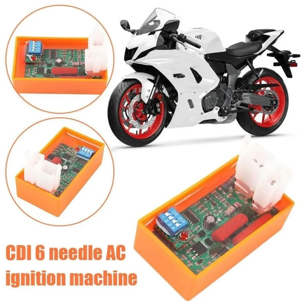 AliExpress NONE Adjustable AC CDI Ignition Box with Dip Switch. High Performance 6-Pin Racing Unit Fits CG125 CG150 FT150 RX150 ATV Dirt Bike.