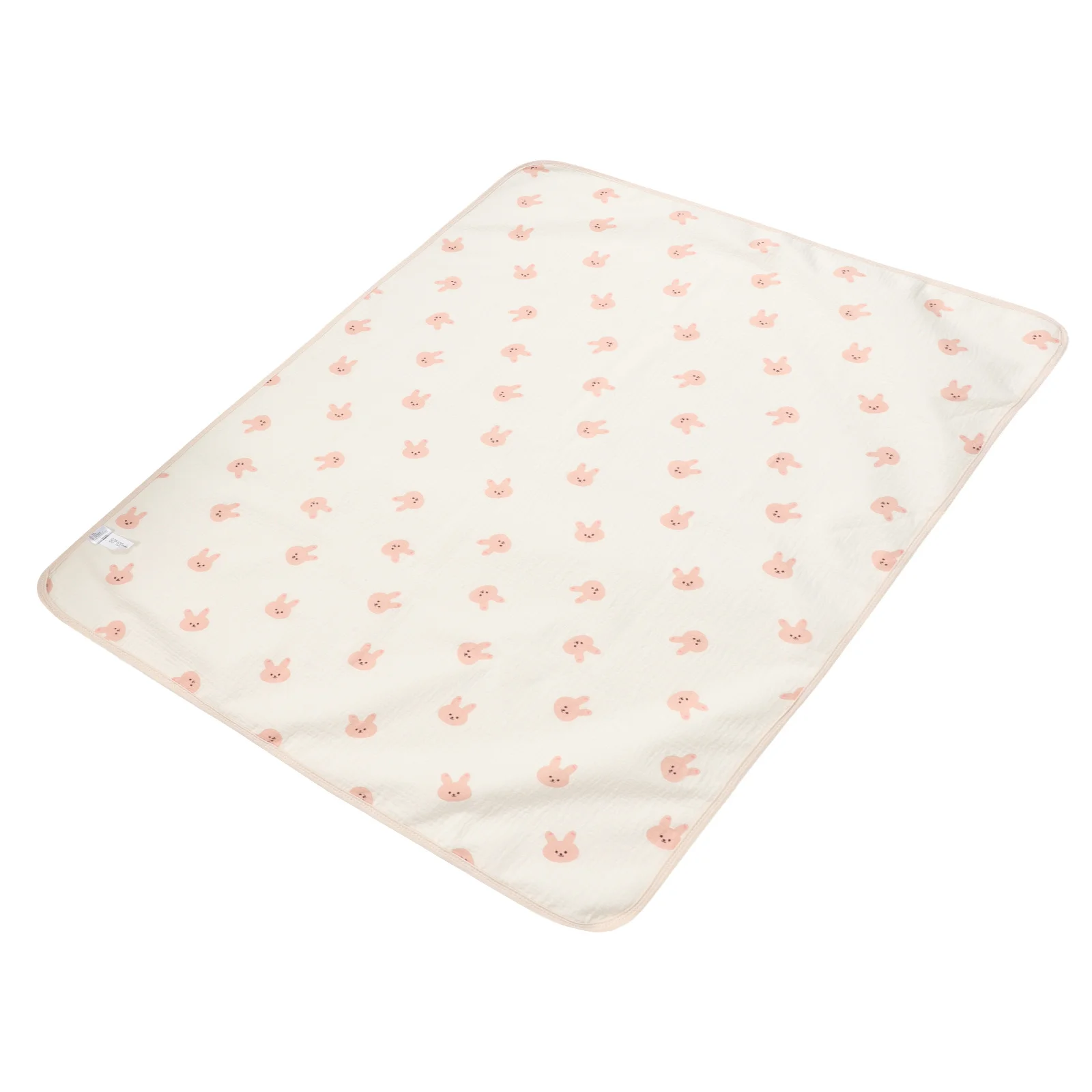 وسادة سرير مقاومة للماء قابلة للغسل من القماش المجعد، بساط تغيير حفاضات قابل لإعادة الاستخدام للأطفال الصغار والسفر المحمول #6