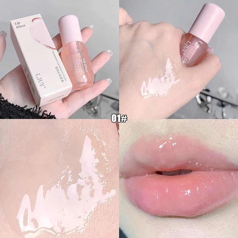 Extreme Volumising Crystal Jelly Lip Oil Hydrating Gentle Moisture Non-greasy Lip Brightening Essential Care Fruit Lip Balm Mini