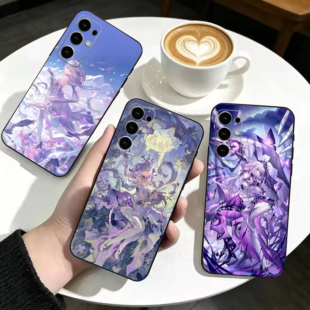 Game H-Honkai Star Rail Castorice  Anti-drop Soft Silicone Case for Samsung S26 S24 S23 S22 S21 Ultra Plus FE Lite Black