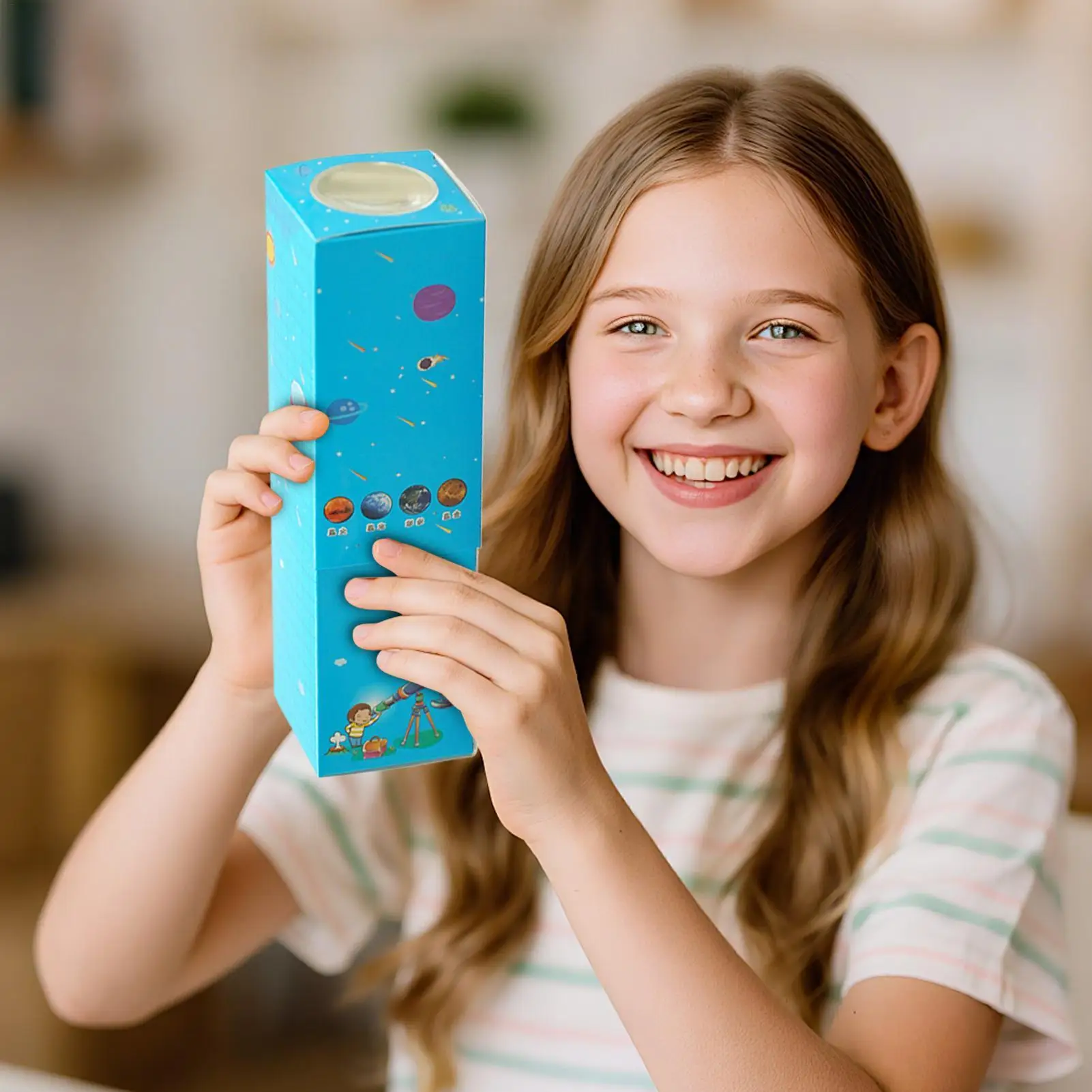 

Toy Telescope Cardboard Telescope Kit Technology Production Kit Science Teaching Aids for Beginner Student Preschool