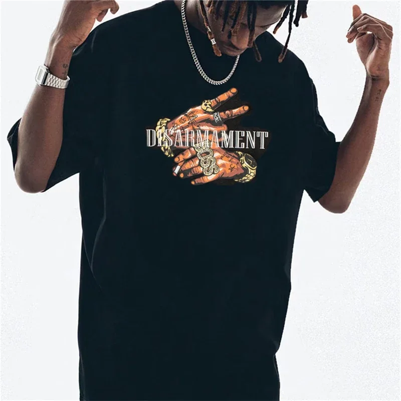 

23SS Vintage Washed Street Hip-hop T-Shirt Men Women Vintage Casual New T Shirt Tops Tee Techwear Lil Peep