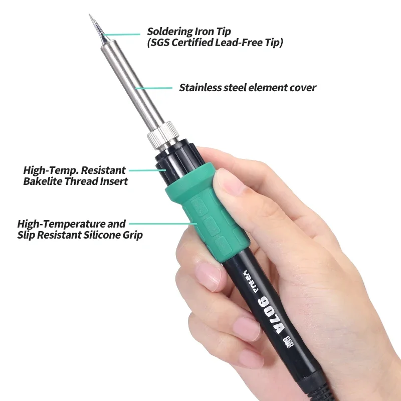 YIHUA 8786D 110V 220V Hot Air Soldering Station Soldering Iron Station Double Panel Circuit LED Rework Station