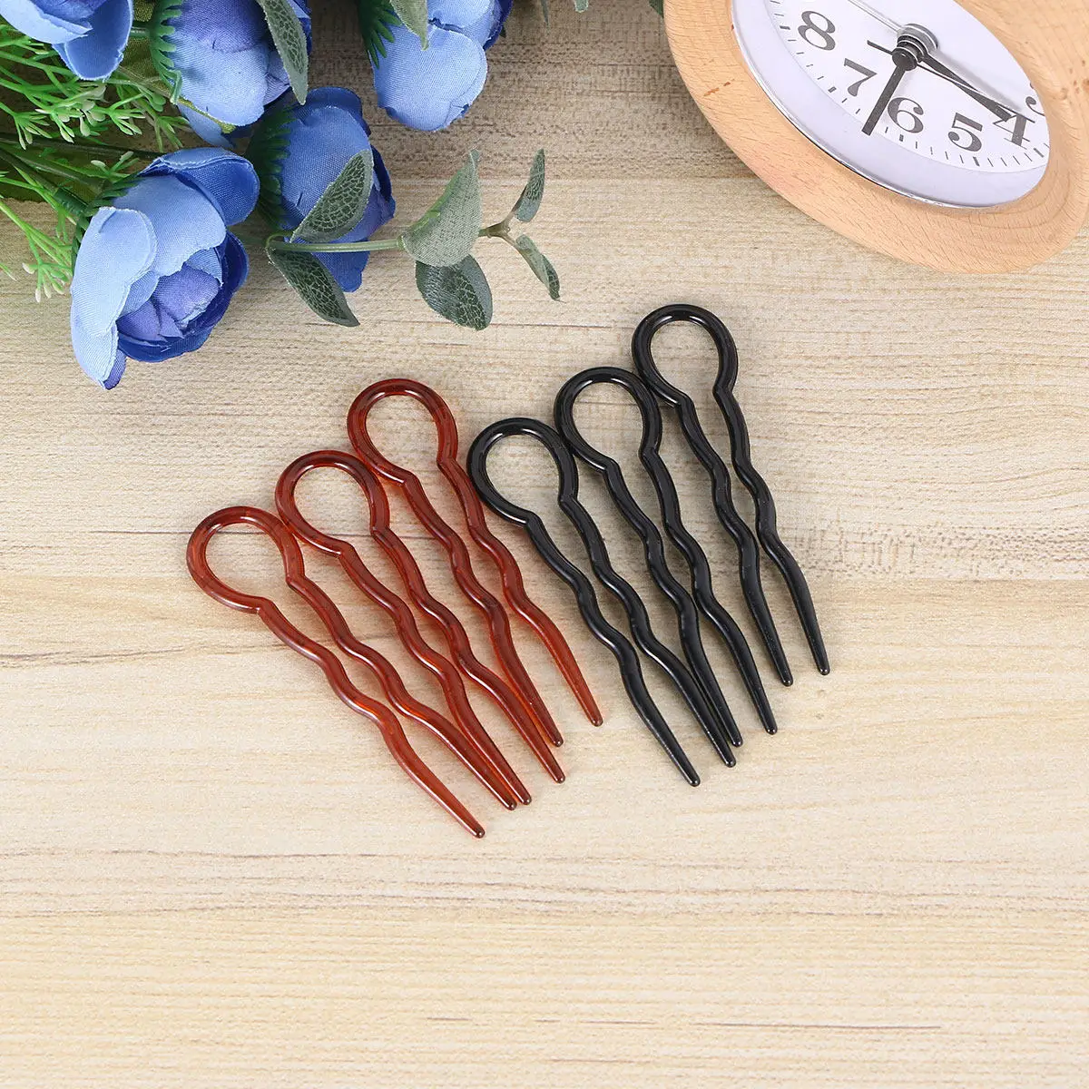 

36Pcs Plastic U-Shaped Hairpin Wavy Hair Clips Lightweight Hair Styling Tool Women Holiday Travel U-Shaped Hairpin
