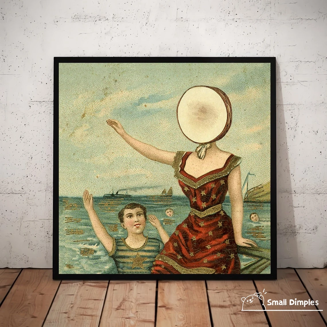 Neutral Milk Hotel In The Aeroplane Over The Sea Music Album Poster Canvas Art Print Home Decoration Wall Painting (No Frame)