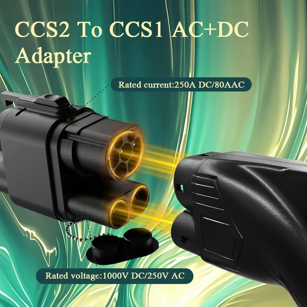 AC 8KW 최대 CCS2에서 CCS1로 DC 4000KW 고속 전기차 충전 어댑터 CCS2에서 CCS1로 전기차 충전기용 썸네일 2
