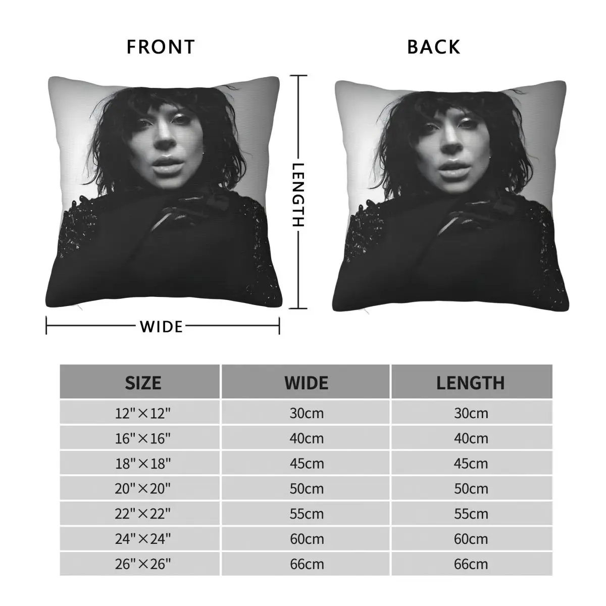 Lady Gaga Mayhem Album Pillowcase Polyester Linen Velvet Creative Zip Decorative Pillow Case Bed Cushion Cover