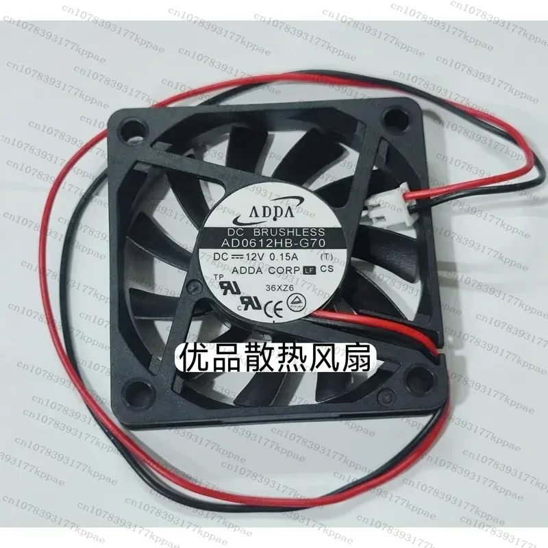 1PCS for ADDA AD0612HB-G70 6010 12V 0.15A 6cm Slim Double Ball Bearing Cooling Fan