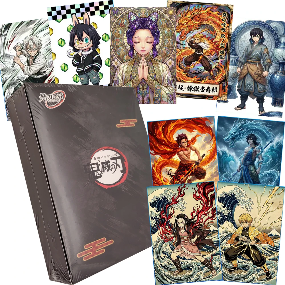 

Demon Slayer Anime Color Paper Collection Cards Fans' Favorite Character Exquisite Art Classical Design Creative Cards Fun Gifts