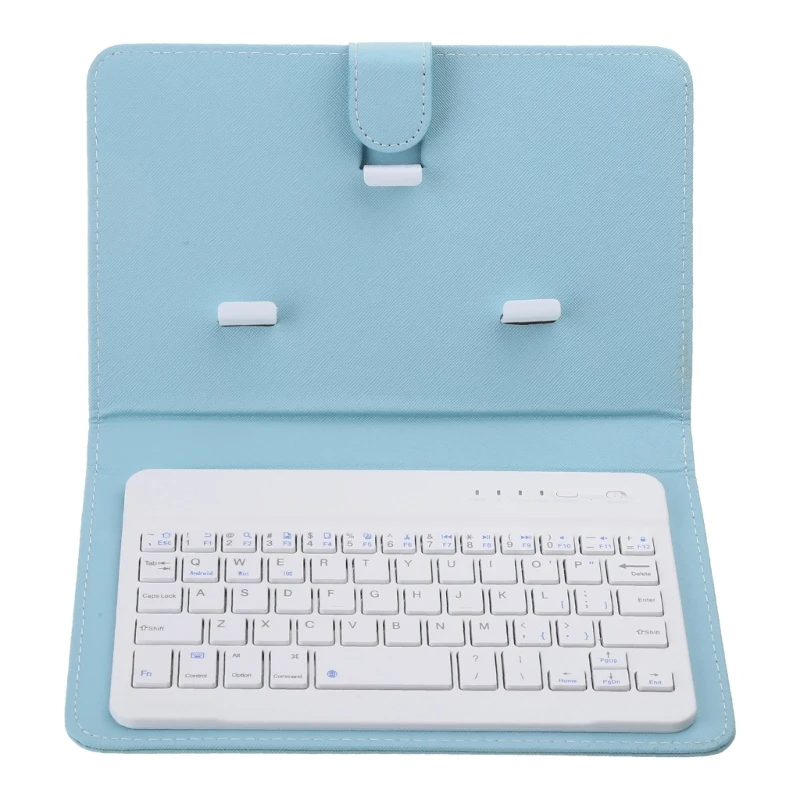 Portable Bluetooth-compatible Wireless Keyboard PU Leather for Case Anti-scratches Protective Cover Bracket