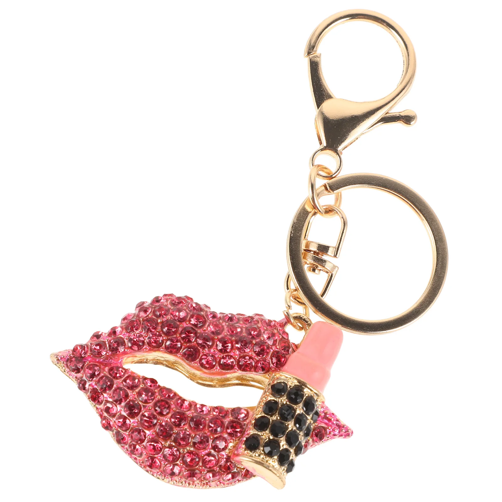 

Red Purse Cute Key Chain Accessories Chains for Woman Car Keys Bag Charm Pink Holder