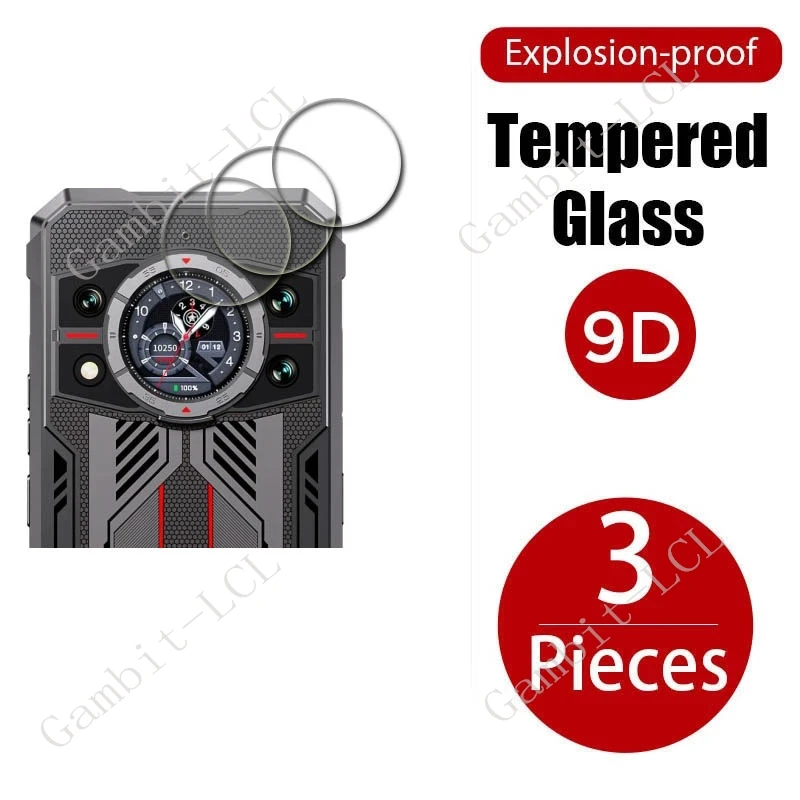 3PCS 9H Tempered Glass For Cubot KingKong 11 CubotKingKong11 KingKong11 Back Camera Lens Screen Protector Cover Film