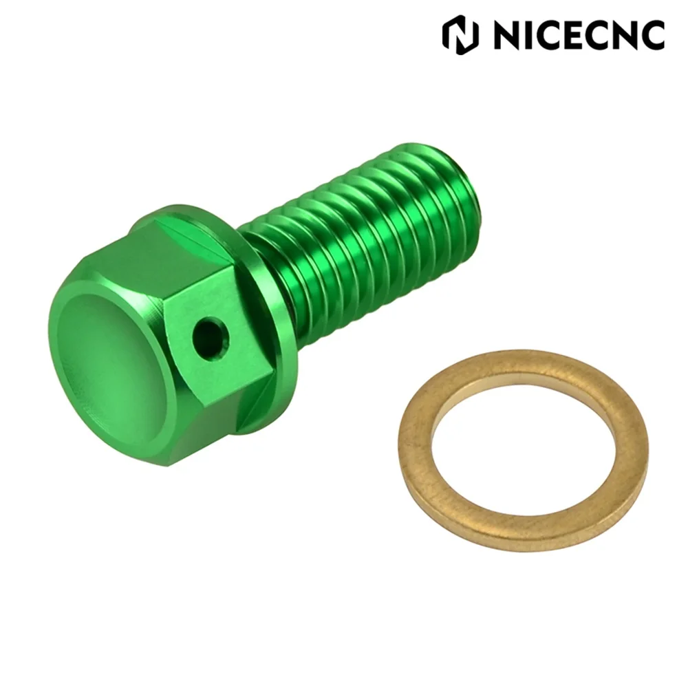 

NICECNC For Kawasaki KX450F KX 450F 2006-2015 KLX450R KLX 450R 2008 2009 2018 2019 M10xP1.5 Magnetic Oil Drain Plug Bolt Screw