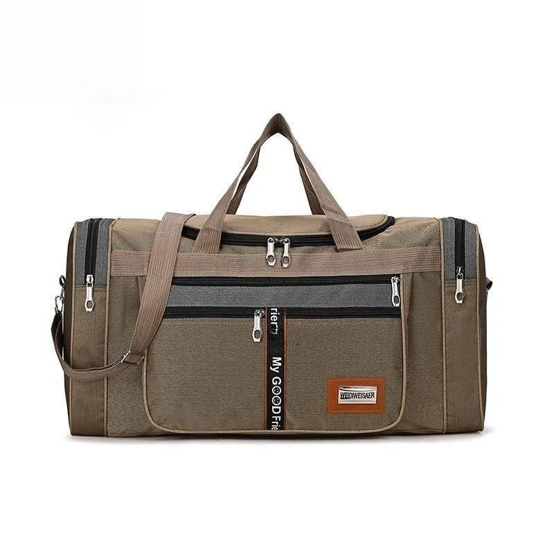 

Вместительная холщовая дорожная сумка для мужчин, прочная ручная сумка для студентов, сумка для багажа в общежитии, сумка для деловых поездок, модный тренд
