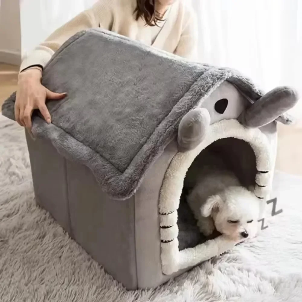 1-piece Cat and Dog House Puppy Dog House Four Seasons Universal Detachable Washable Dog House Pet Supplies Pet House Dog Beds