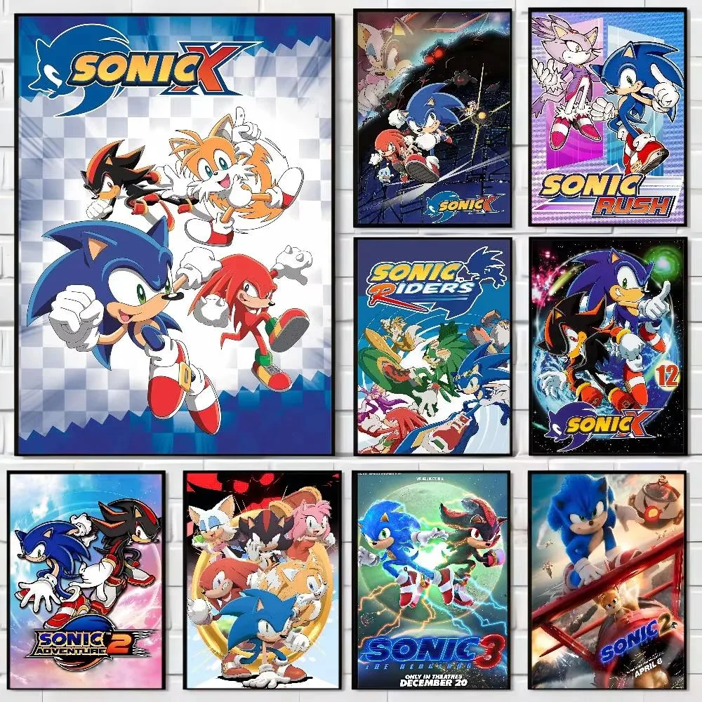 Diamond Painting S-Sonic X-X Anime Klassischer Film Mosaik Handgemachtes Kunstwerk Runde/Quadratische Diamanten Exquisites Geschenk Heimdekoration