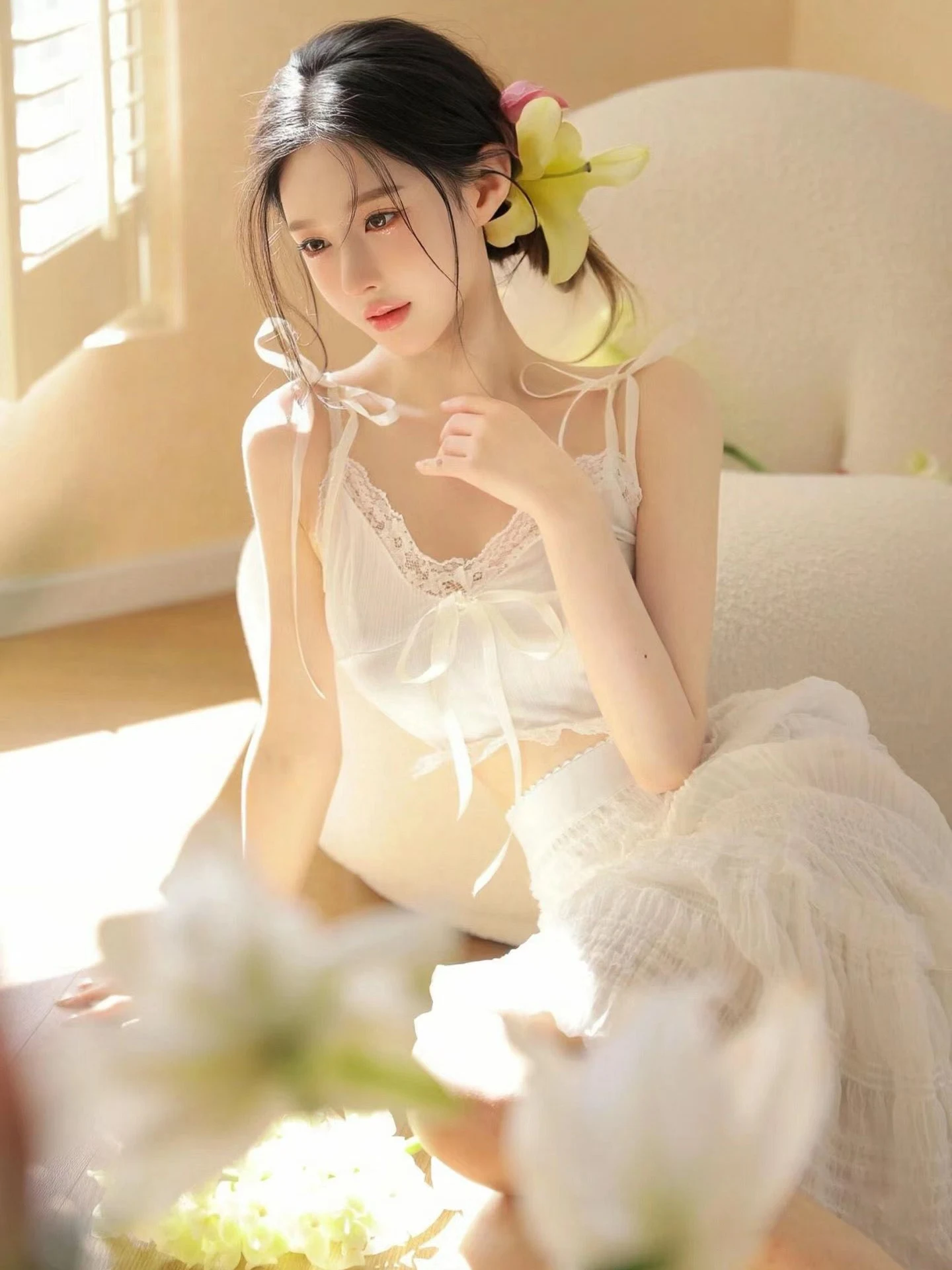 

Романтическая световая атмосфера, летний новый стиль, фотостудия, девичья атмосфера, художественная фотосъемка, индивидуальный художественный портрет C...