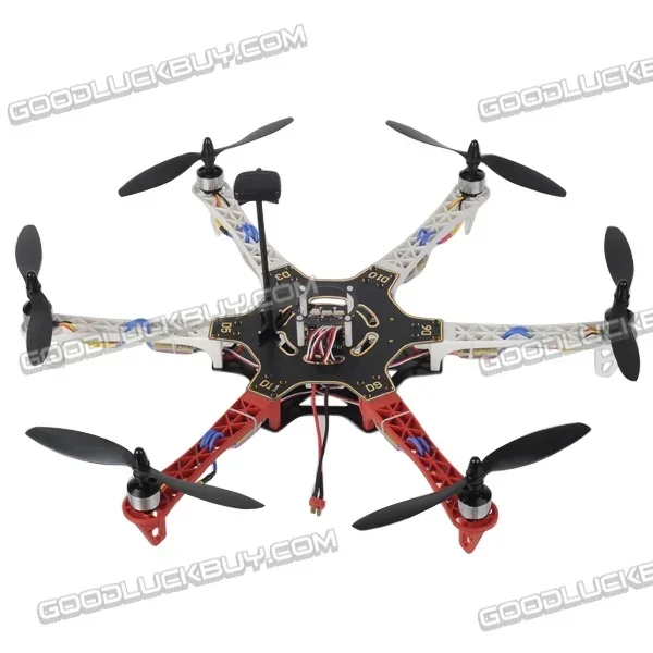 Six Rotor Hexacopter F550 hexa frame with MWC integrated-flight-controller FC+GPS+6PCS 20A speed ESCs  +2212 motors  props ARTF