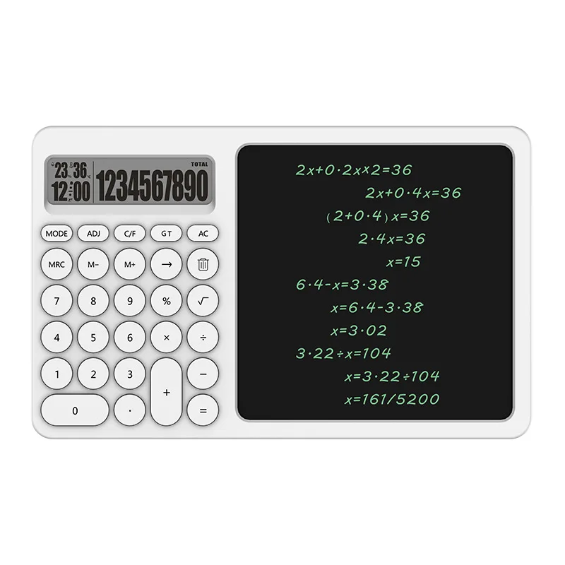 

Luxmoc LCD Writing Pad Office Calculator Desktop Calculator Writing Board Sketch Calculus Message Board Calculator With Stand