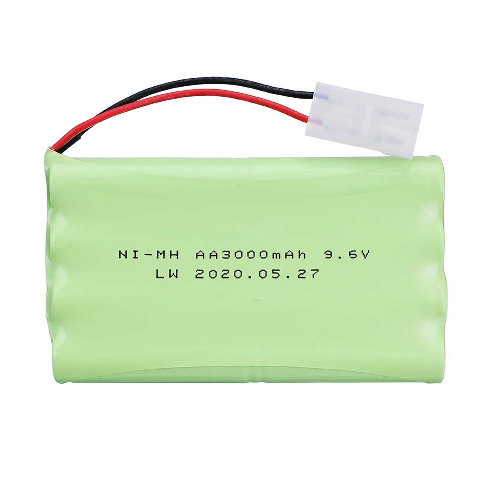 9.6v 3000mah nimh Battery + 9.6v Charger For Rc toys Car Tank Train Robot Boat Gun AA AA Ni-MH 9.6v 2400mah NiMH Battery Pack