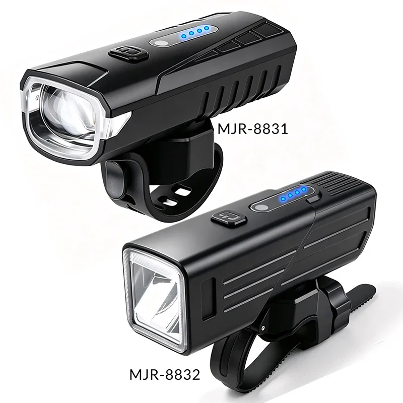 Smart Light-Sensing Bike Front Light, USB Rechargeable, Multi-Level Brightness, High-Brightness Mountain Bike Night Lamp