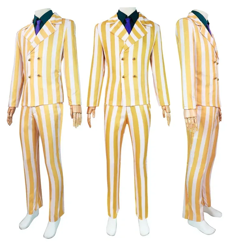 Disfraz de Cosplay de Anime Borsalino, capa y uniforme del almirante Kizaru, traje de actuación General de la Marina de Halloween, 2025