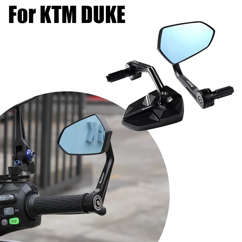 Moto Bar End Specchio 7/8 22mm Manubrio Specchietto retrovisore Per KTM DUKE390 DUKE790 DUKE 390 250 125 690 790 890 990 1050 1290
