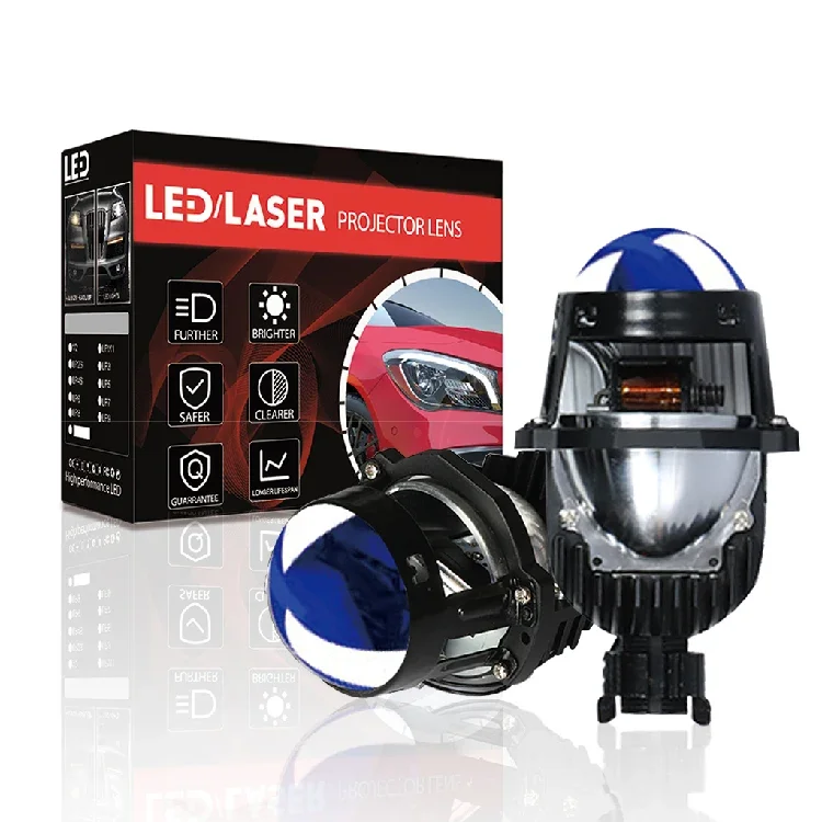 Lpw2 80W Auto Headlamp Mini Bi-Led Projector with 1.8Inch LED Lens Universal Car Light Accessories