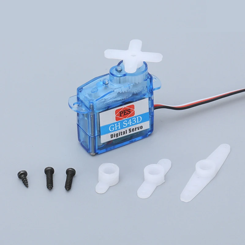 NEW 4.3g Servo GH-S43D Mini  Servo for Control Aeromodelling Aircraft Flight Direction RC Plane Helicopter Boat