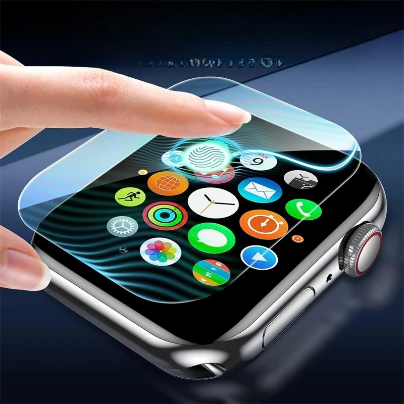 5 قطعة فيلم هيدروجيل لساعة أبل 46 مللي متر 44 مللي متر 45 مللي متر 42 مللي متر 40 مللي متر 41 مللي متر 49 مللي متر واقي للشاشة سلسلة ساعات أبل الترا 10 9 8 7 se 6 5 #5