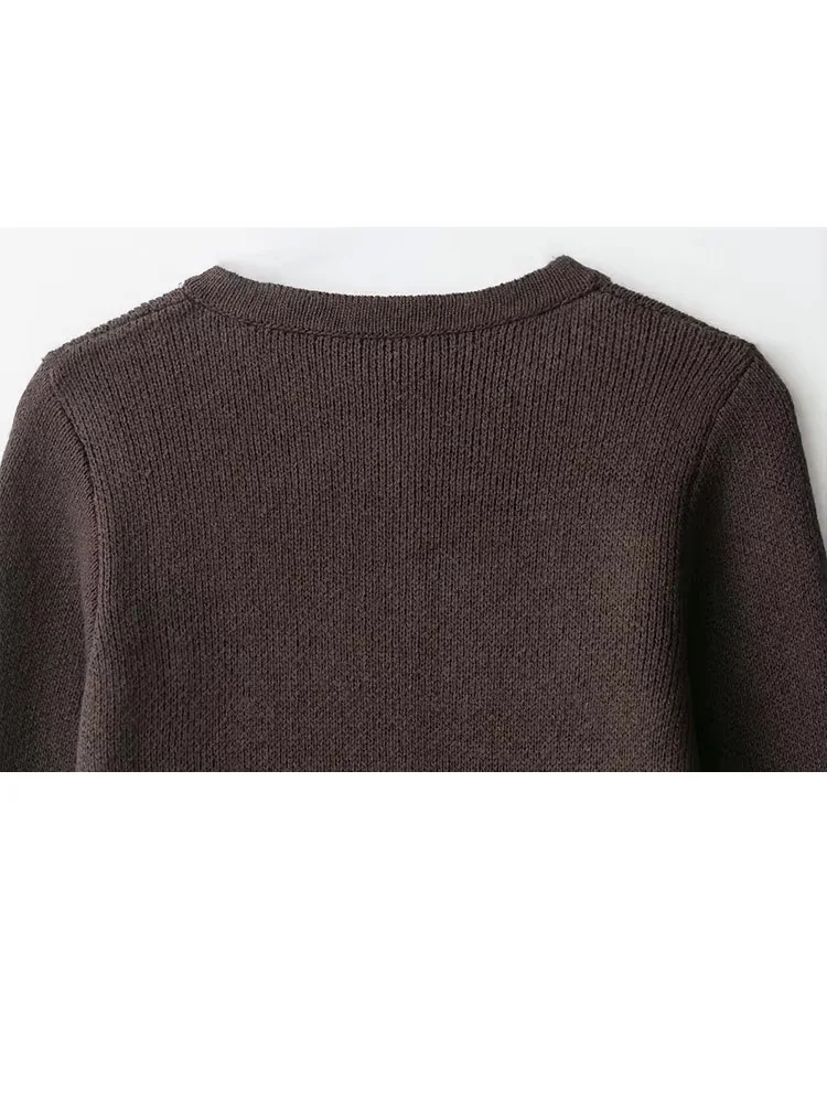 HH Women Autumn Casual Loose Cardigans O-Neck Solid Tassel Decoration Button Women Fashion Long Sleeves Sweater Coats 2025