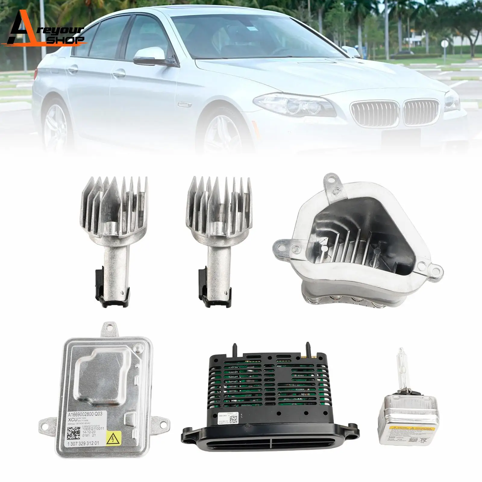 Xenon Ballast Kit 7237647 For BMW 5 series 528i 535i 550i 2011-2013 with TMS Headlight Ballast Kit