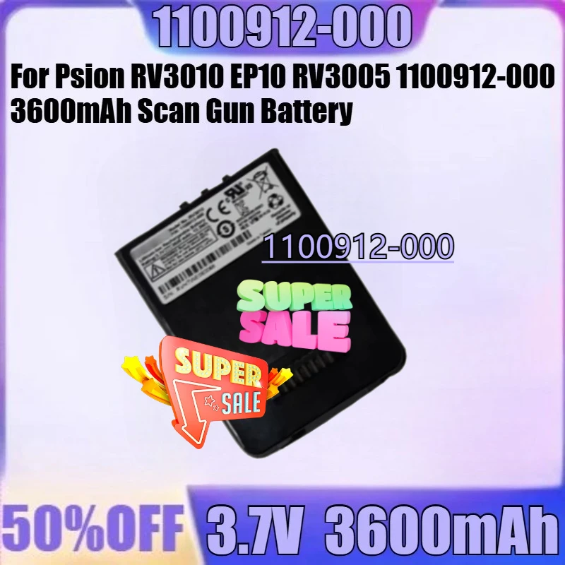 

For Psion RV3010 EP10 RV3005 1100912-000 3600mAh Scan Gun Battery New 1100912-000 3.7V 3600mAh High Quality Battery