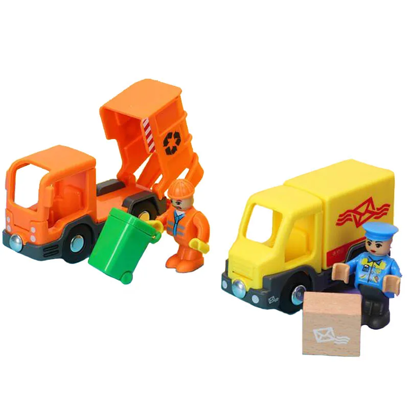 Neuer Feuerwehrauto, magnetischer Zug, Auto, Krankenwagen, Polizeiauto, Feuerwehrauto, kompatibel mit Brio, Holzeisenbahn, Kinderspielzeug