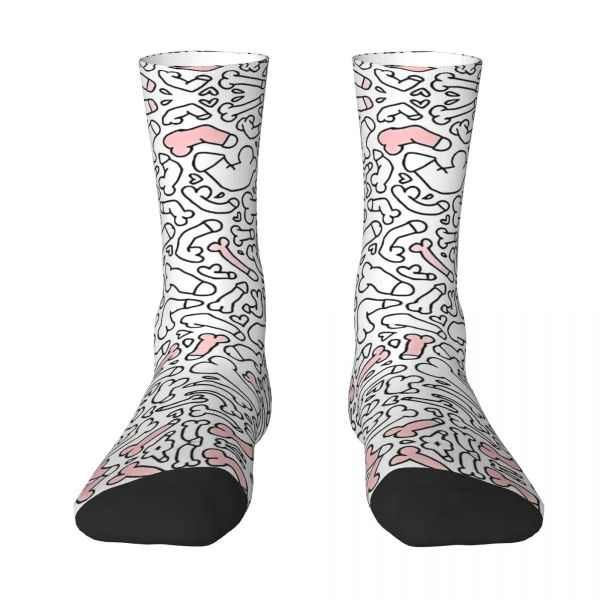 Cute Penis Stockings Printed Gothic Socks Winter Anti Slip Socks Men Skateboard Medium Soft Socks